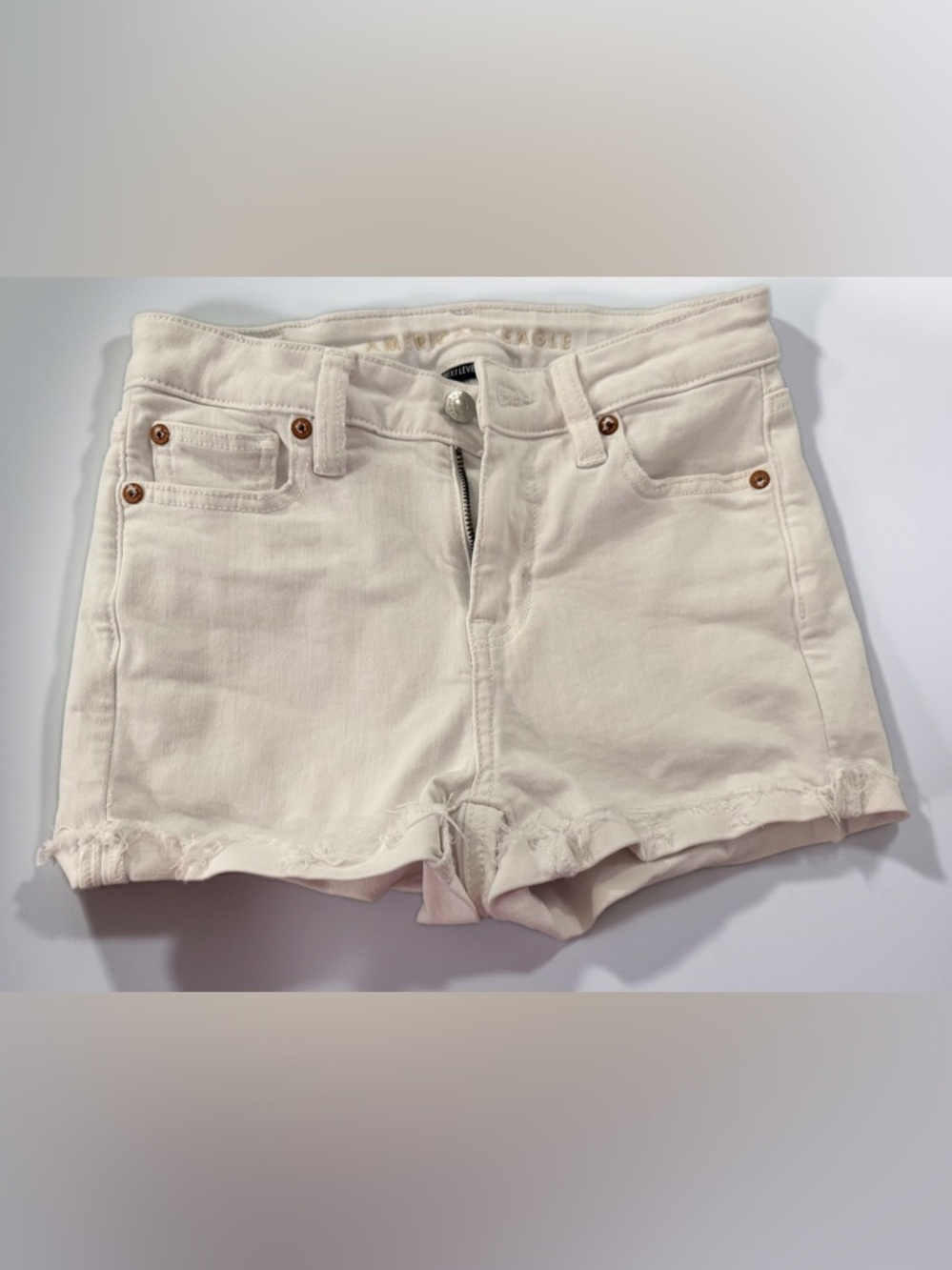 American Eagle Outfitters White Denim Jean Shorts